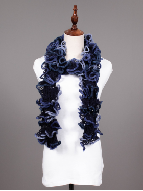 HAND-CRAFTED RUFFLE SCARF